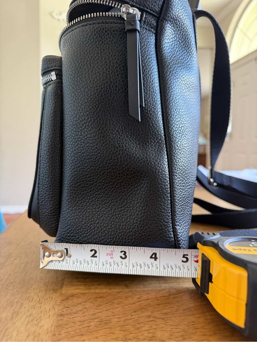 Calvin Klein Black Rucksack Textured Backpack - Picture 8 of 8